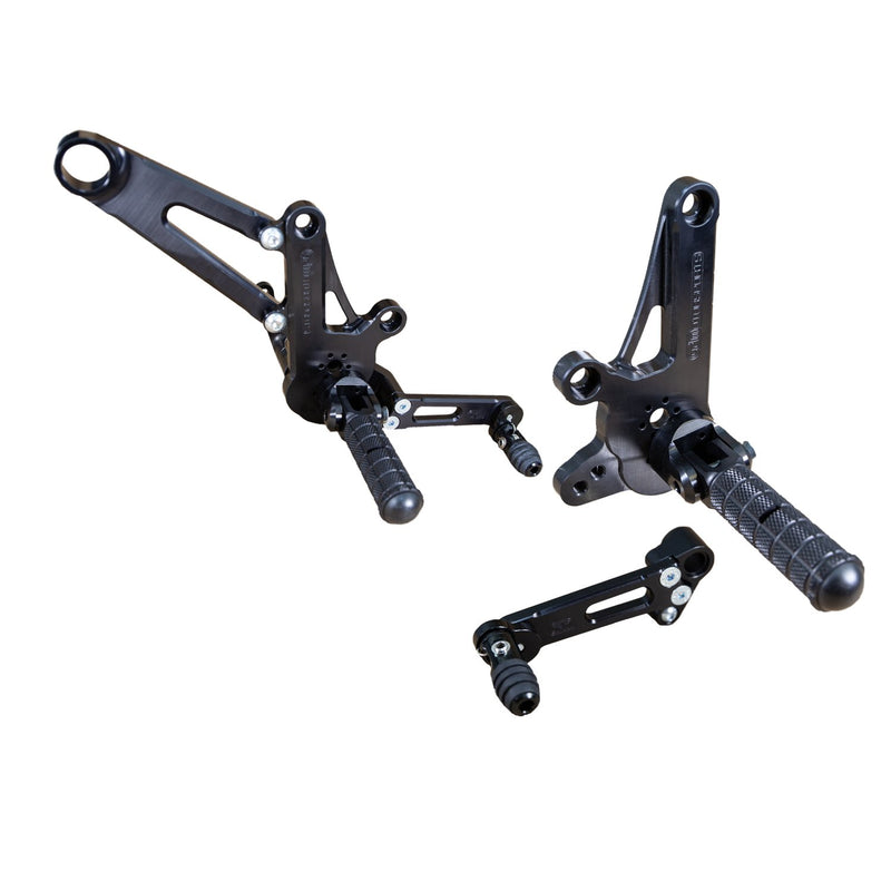Woodcraft 2011-2018 Ducati Diavel STD Shift Complete Rearset w/ Pedals