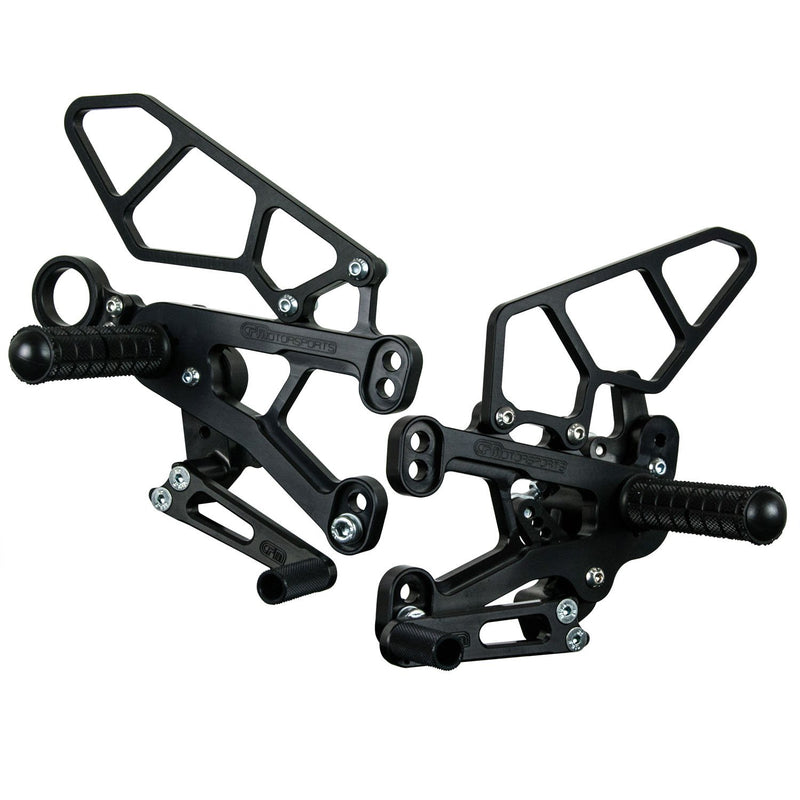 Woodcraft BMW S1000RR HP4 GP Shift Complete Rearset Kit w/ Pedals