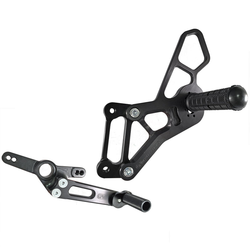 Woodcraft 2015-2018 BMW S1000RR All Models STD / GP Shift Complete Rearset Kit w/ Pedals