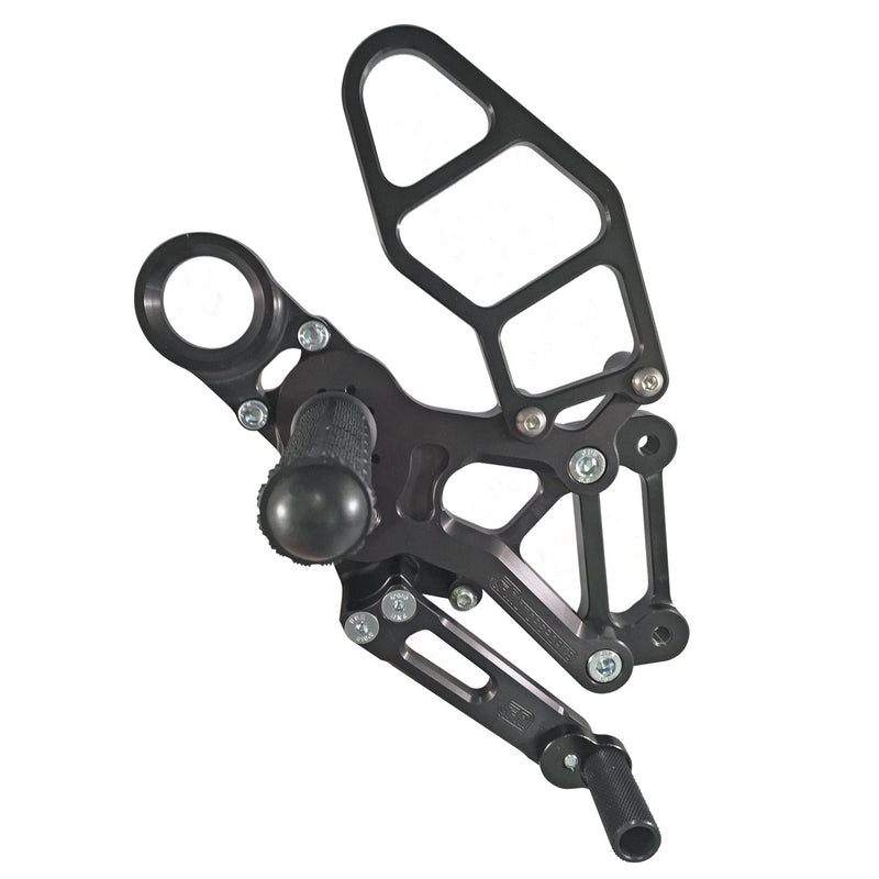 Woodcraft 2015-2018 BMW S1000RR All Models STD / GP Shift Complete Rearset Kit w/ Pedals