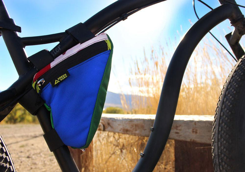 Green Guru Gripster Upcycled Materials Bicycle Frame Bag (Three Colors)