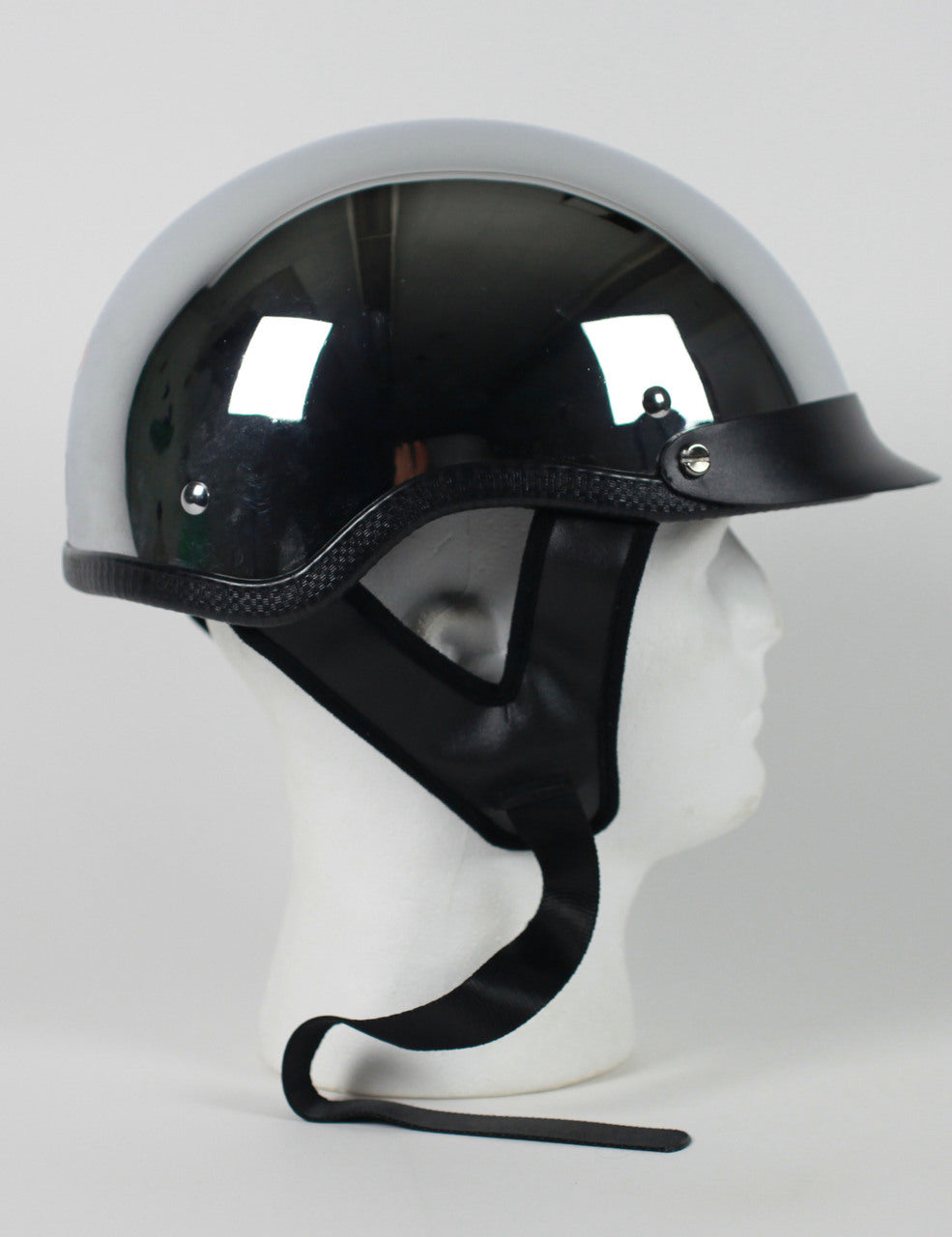 Rodia Chrome Half Motorcycle Helmet