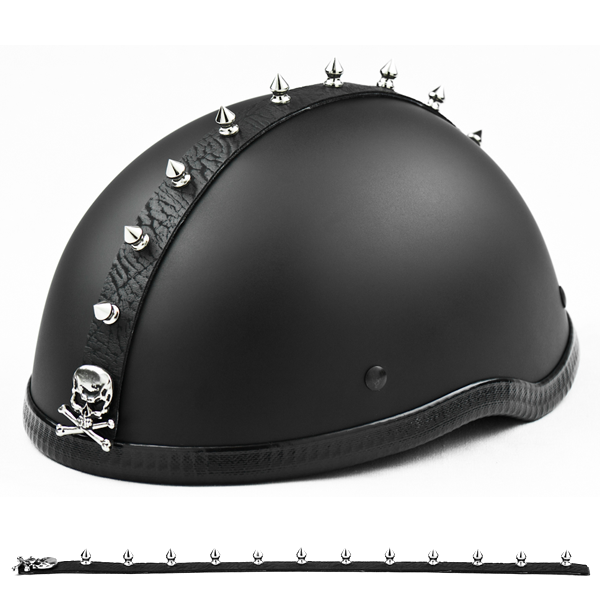 Stick On Metal Motorcycle Helmet Mohawk (7 Styles)