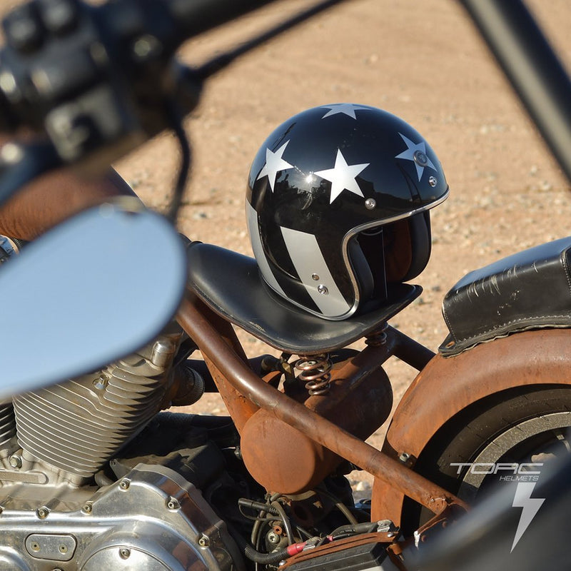 TORC T-1 Captain Vegas Full Face Retro Moto Off Road Motorcycle Helmet