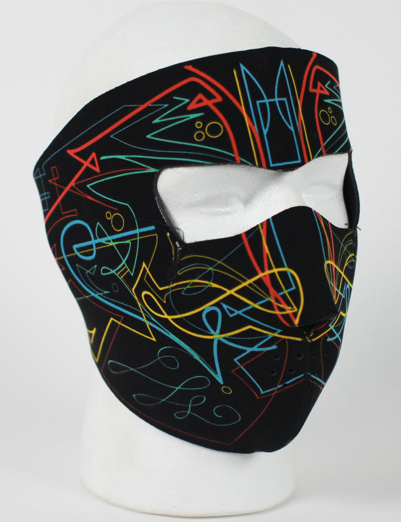 Pinstripe Protective Neoprene Full Face Ski Mask