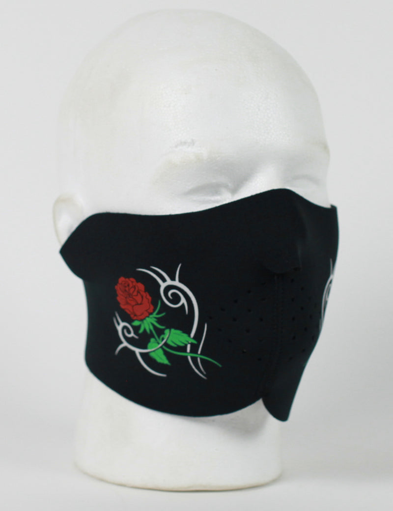 Rose Protective Neoprene Half Face Ski Mask