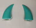 Stick On Motorcycle Helmet Horns (1 Pair) (10 Colors)