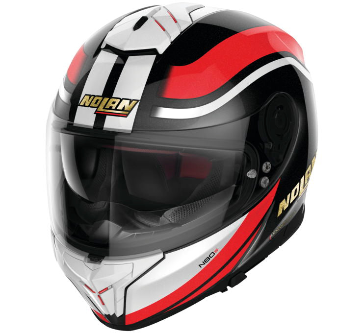 Nolan N80-8 50th Anniversary Metal Black / Red / White Full Face Motorcycle Helmet