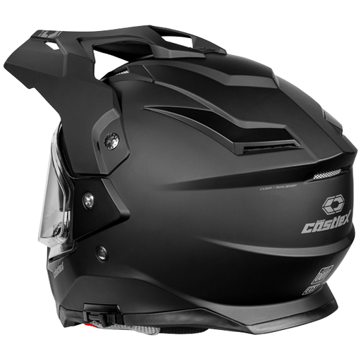 Castle-X CX200 DS Matte Black Modular Electric Snowmobile Helmet