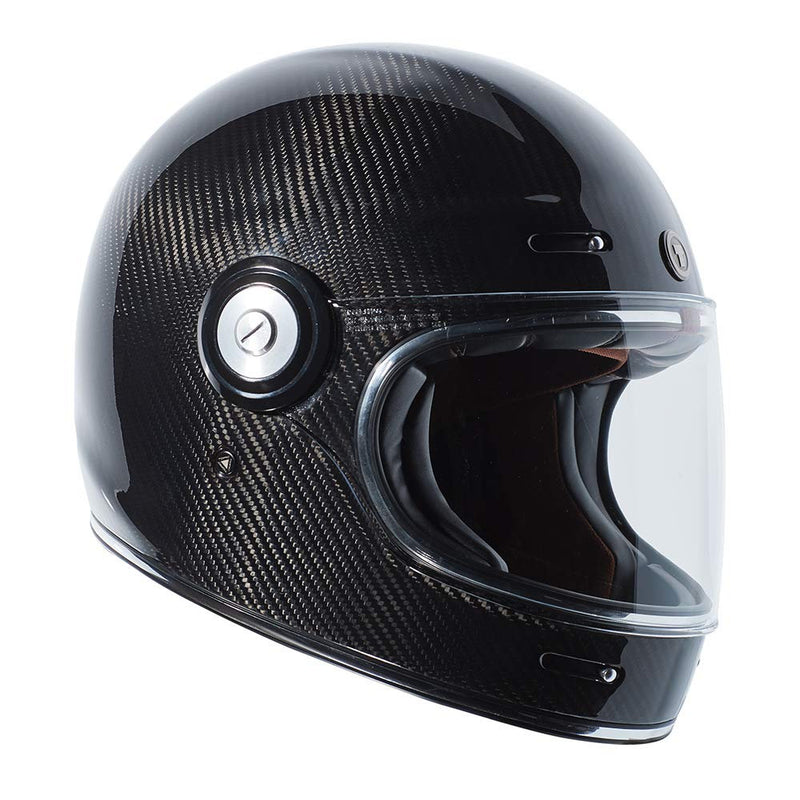 Torc T-1C Carbon Fiber Black Retro Full Face Motorcycle Helmet (2 Options)