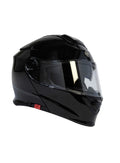 TORC T-28B Solid Black Full Face Modular Bluetooth Motorcycle Helmet