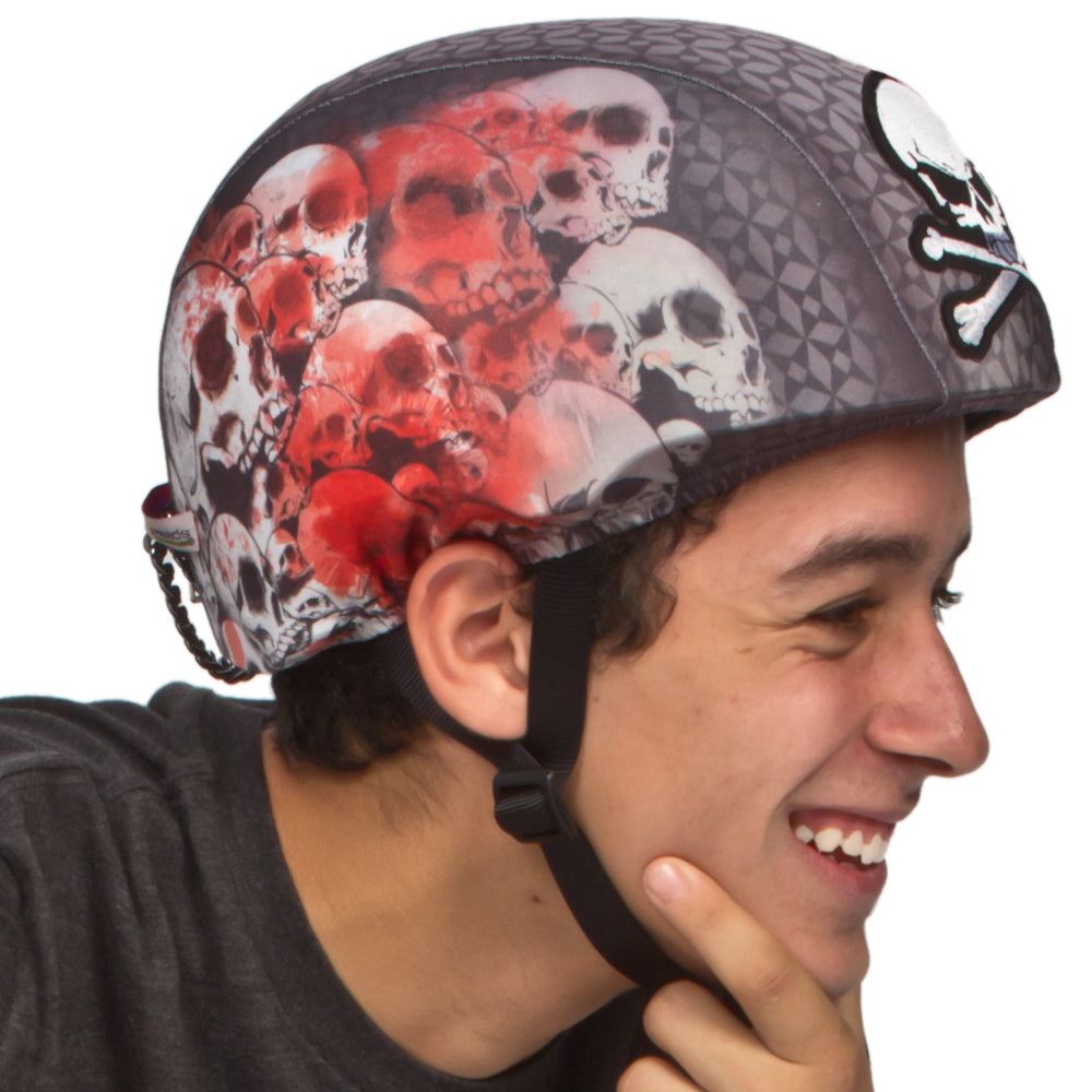 CrazeeHeads Screaming Skullz Ski Helmet Cover