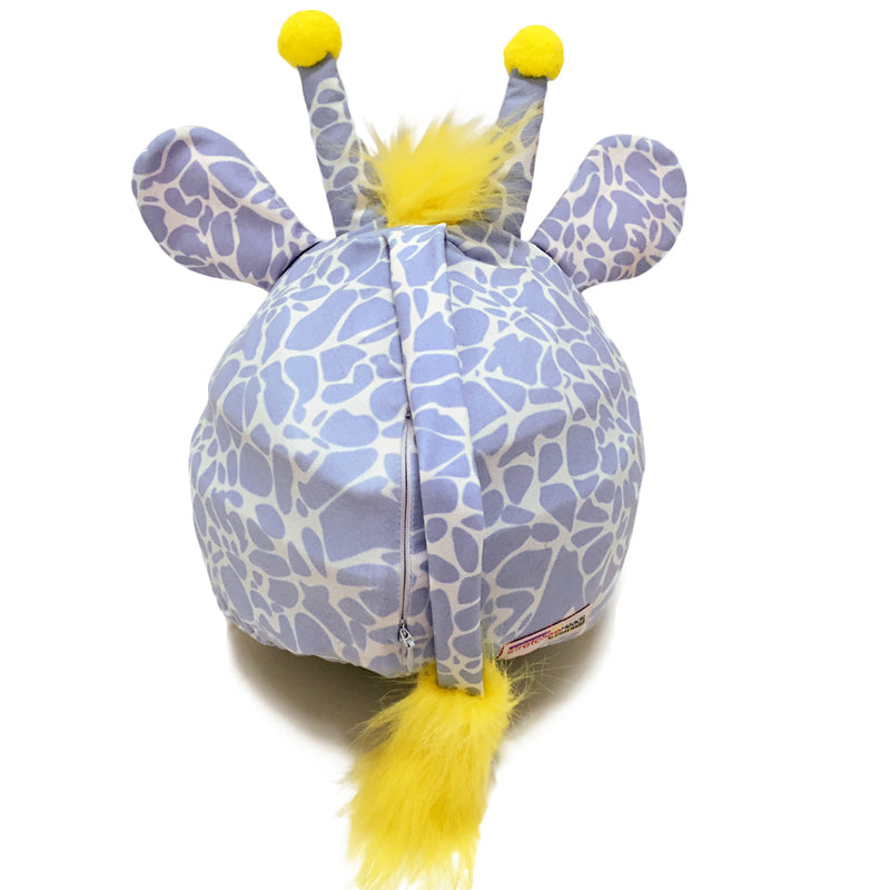 CrazeeHeads Stretch The Purple Giraffe Ski Helmet Cover