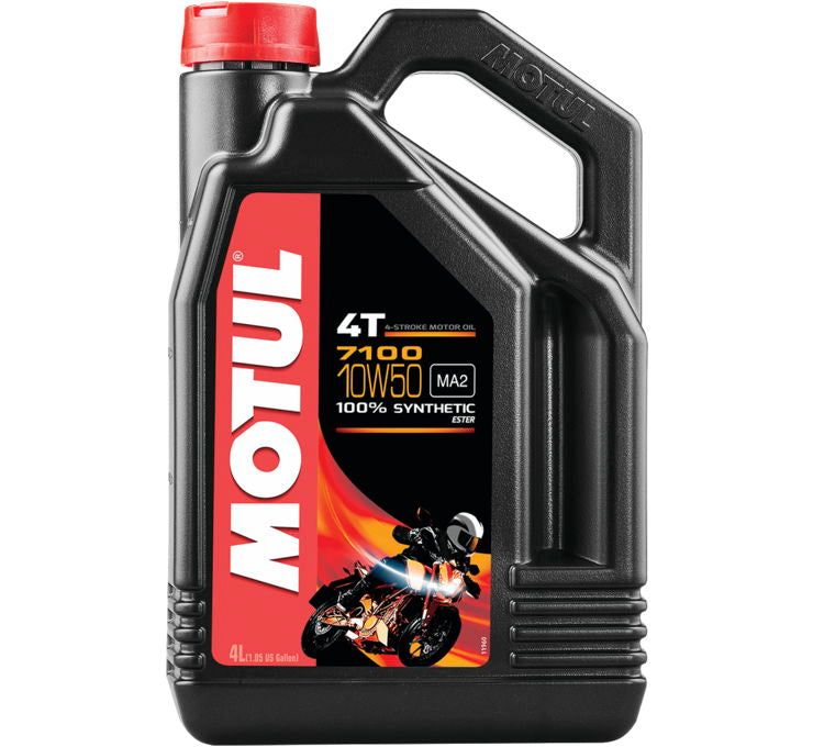Motul 4 L 10W50 7100 4T Synthetic Engine Oil (Single or Case)
