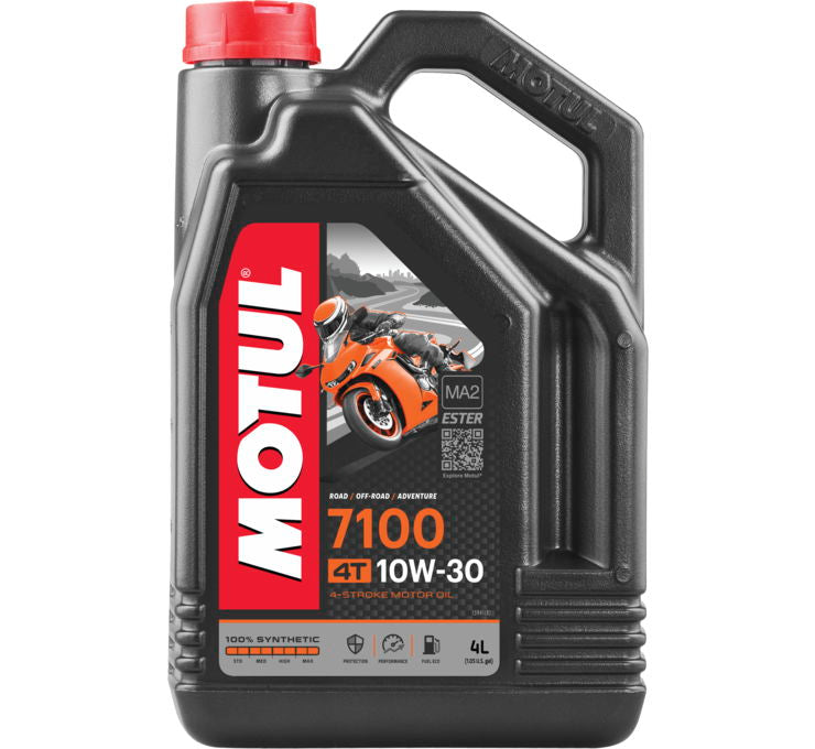 Motul 4 L 10W30 7100 4T Synthetic Engine Oil (Single or Case)