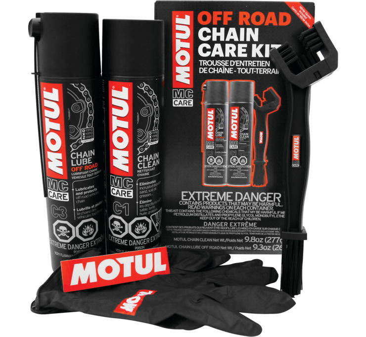 Motul 10 pc Offroad Chain Care Kit