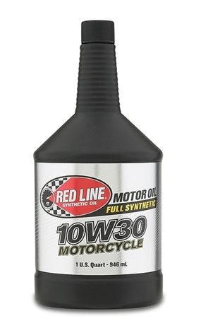 Red Line 1 qt 10W30 Conventional Motorcycle Oil (Single or Case)