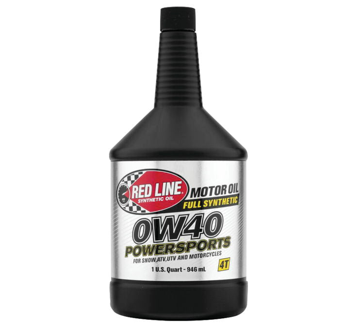 Red Line 1 qt 0W40 Powersports Motor Oil (Single or Case)