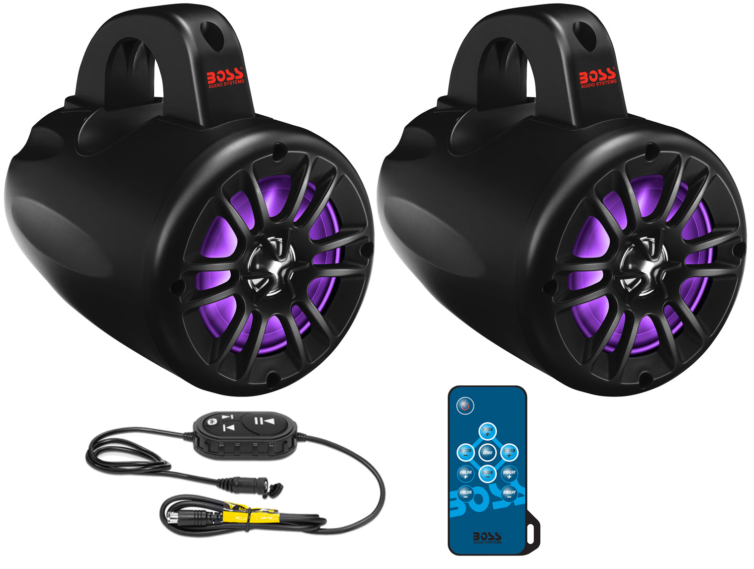 Boss Audio Systems® 4" Amplified Bluetooth RGB Roll Cage Speaker Pods