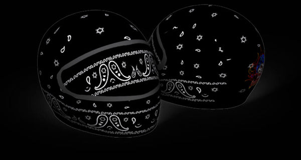 bandana motorcycle helmet YANIKY Bandanas Skull Caps for Men, Women Skull Cap Liner, Summer Cycling Hat, Durags for Men, Sweat Wicking Dew Rags for Sport Travel Running Fitness (Black) : Clothing women Stylish biker Bandana Style Print Motorcycle Helmets