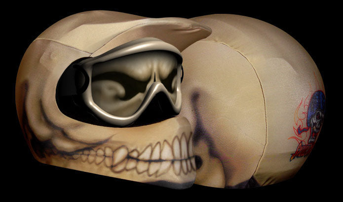Skullskins Bone Head Off Road Motorcycle Helmet Cover