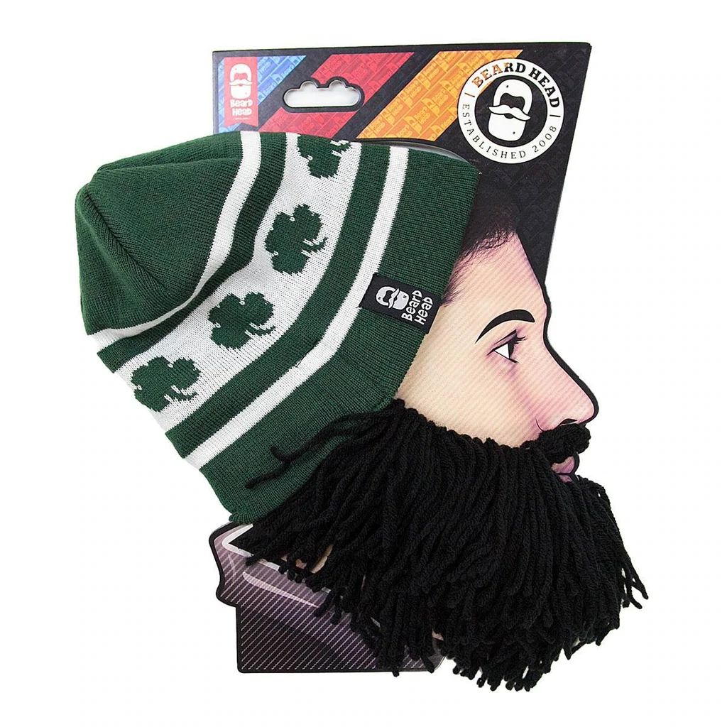 Beard Head Shamrock Bearded Face Mask & Hat (2 Colors)