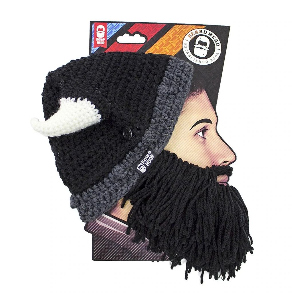 Beard Head Barbarian Looter Bearded Face Mask & Hat (3 Colors)
