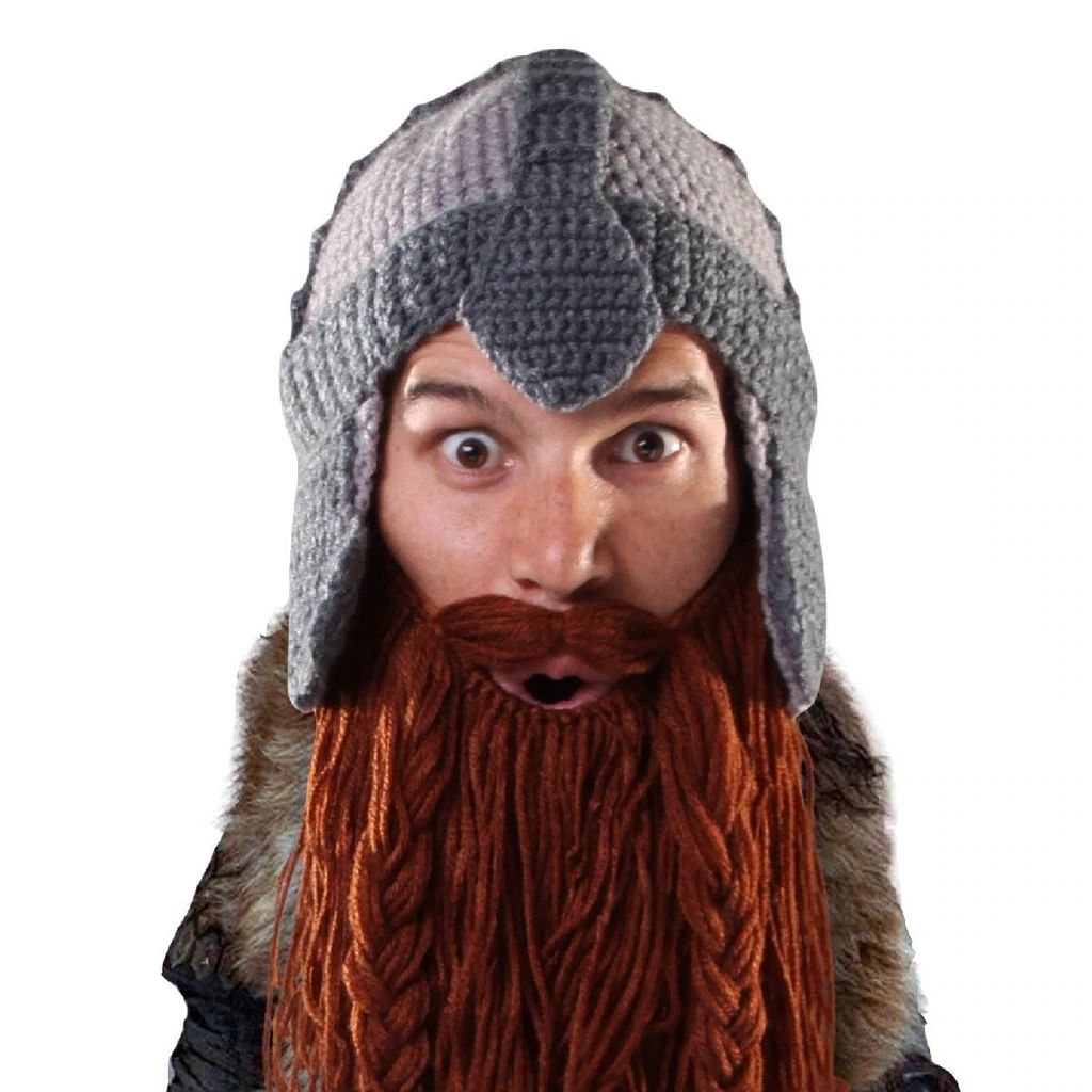 Beard Head Barbarian Warrior Bearded Face Mask & Hat (4 Colors)