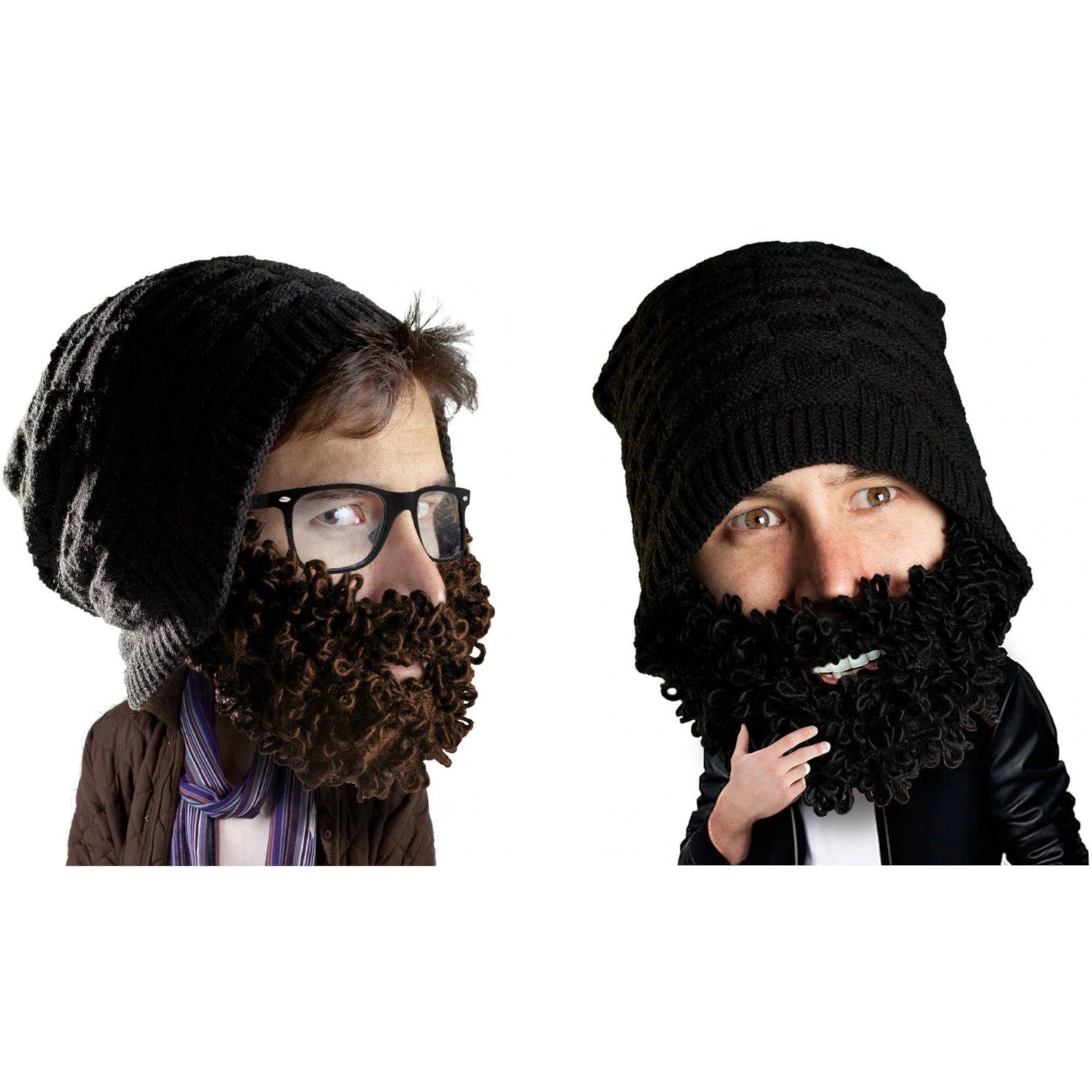 Beard Head Curly Atticus Bearded Face Mask & Hat (2 Colors)