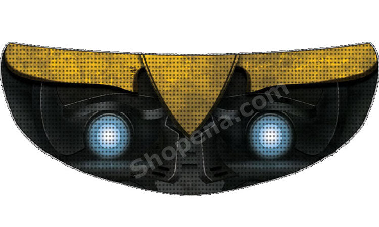 Skullskins Transformed Yellow Bumblebee Motorcycle Helmet Shield Sticker