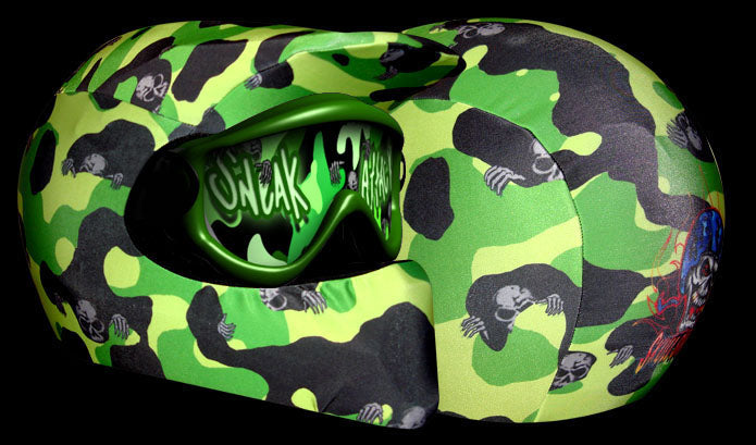 Skullskins Green Camo Off Road Motorcycle Helmet Cover