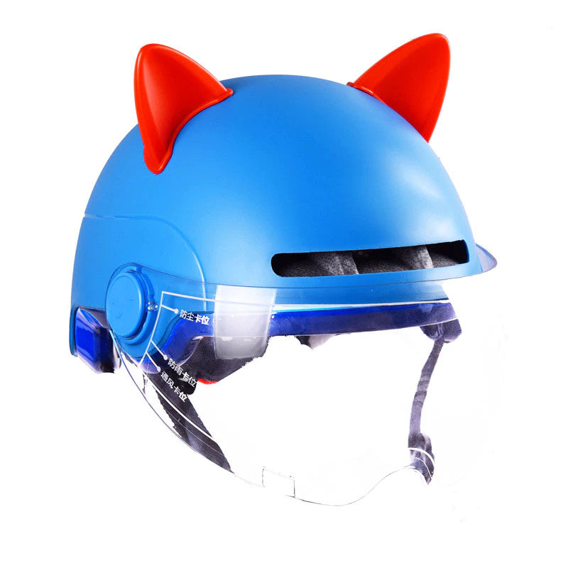 Stick On Motorcycle Helmet Cat Ears (1 Pair) (4 Colors)