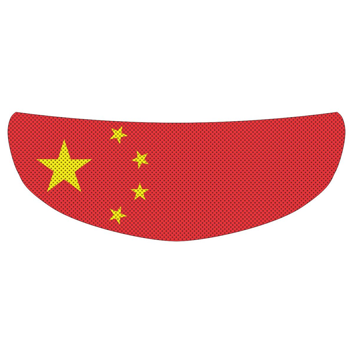 Chinese China Flag Motorcycle Helmet Shield Sticker