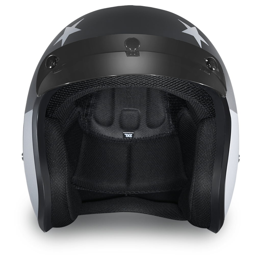 Daytona Cruiser Captain America Stealth Open Face Motorcycle Helmet (X