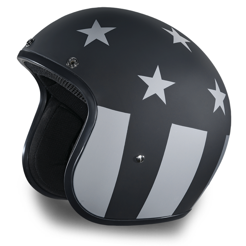 Daytona Cruiser Captain America Stealth Open Face Motorcycle Helmet (XS - 2XL)