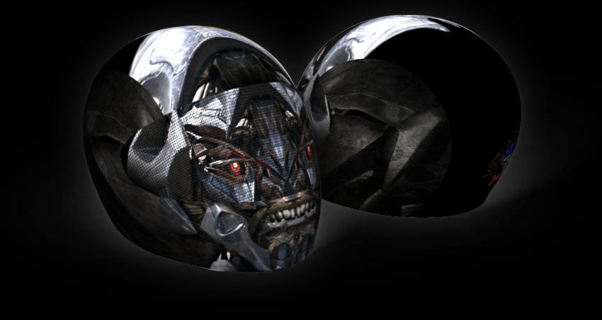 Skullskins Deception Megatron Full Face Motorcycle Helmet Cover