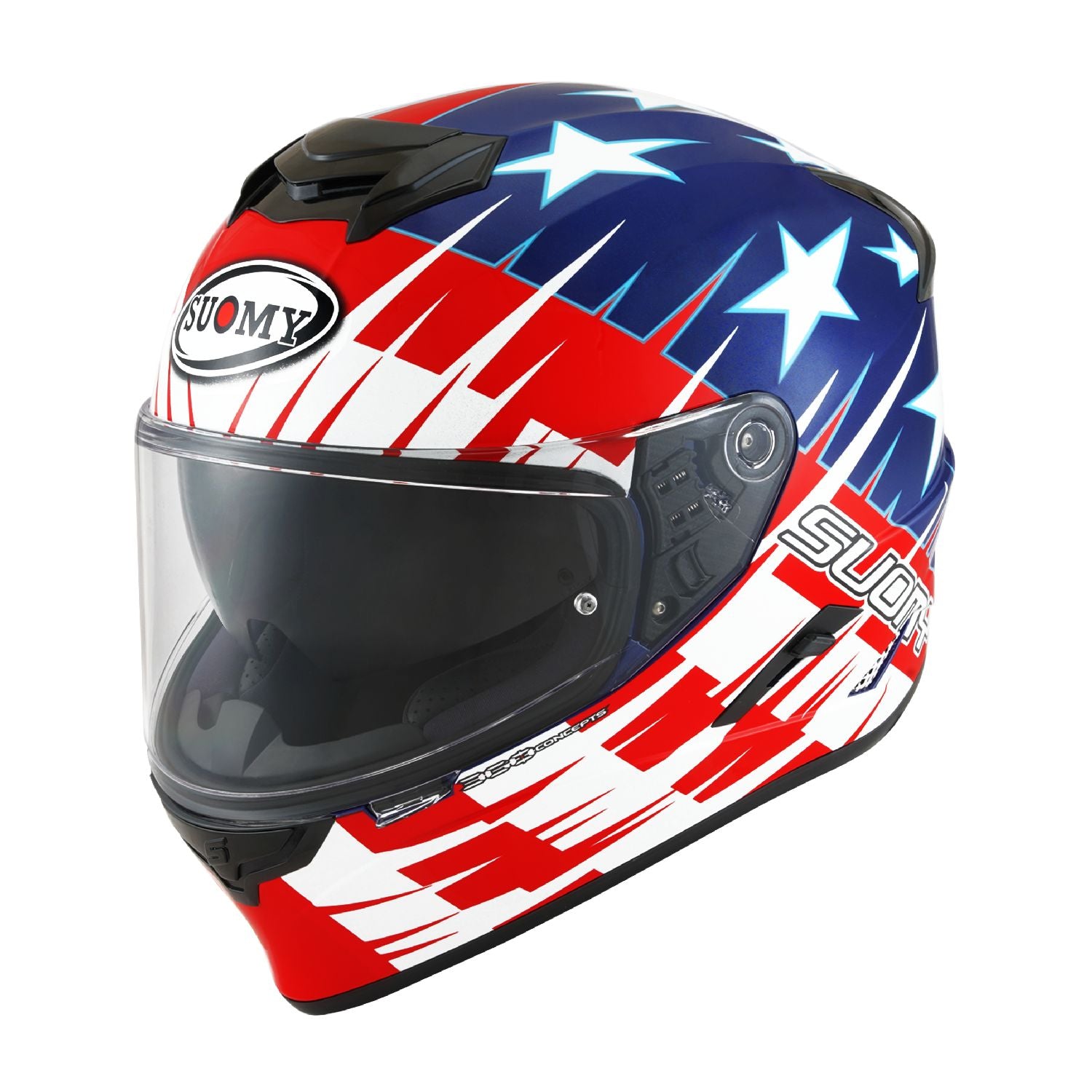 Suomy Stellar Fast Stars Full Face Motorcycle Helmet (XS