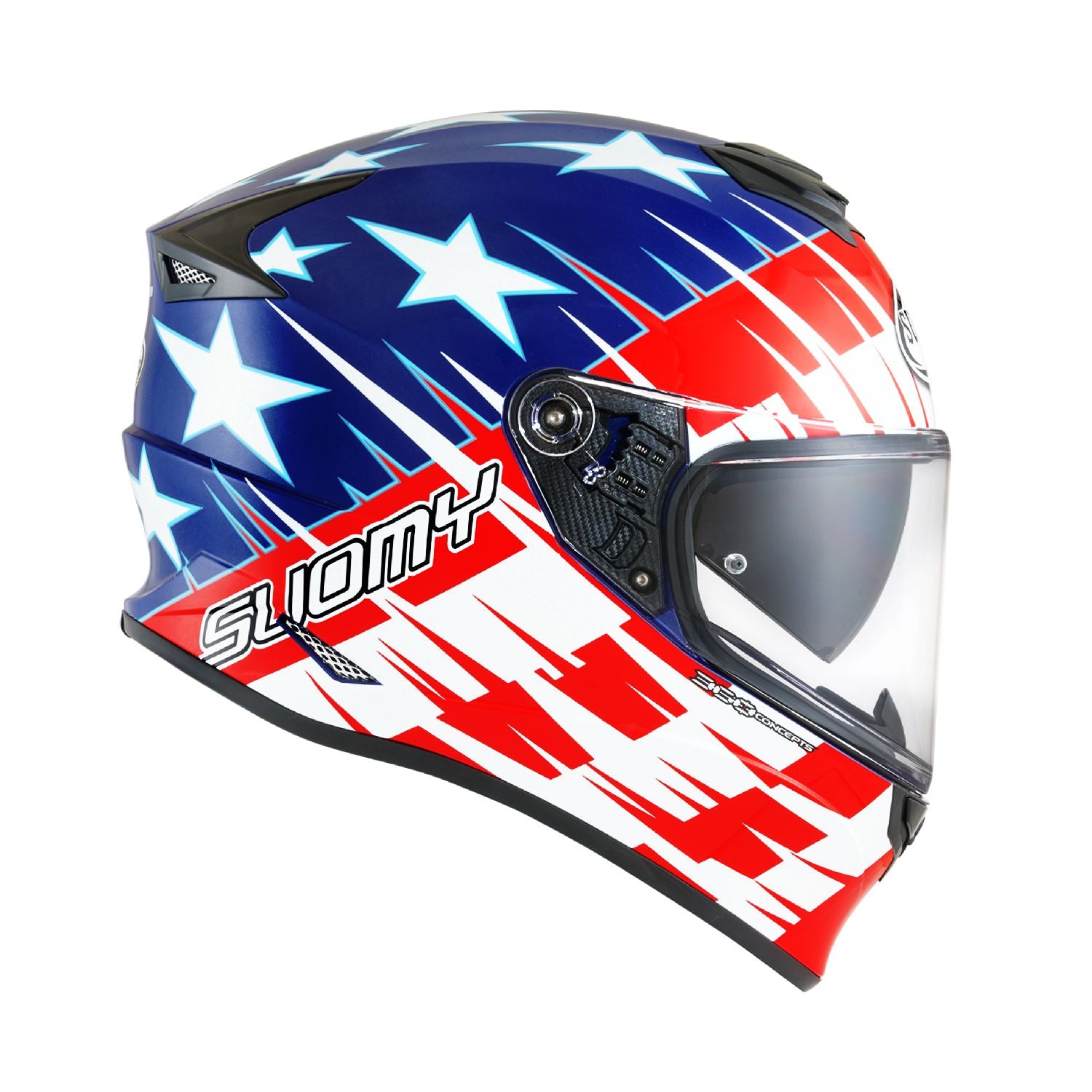 full face stars motorcycle helmet Suomy Stellar Fast Stars Full Face Motorcycle Helmet (XS
