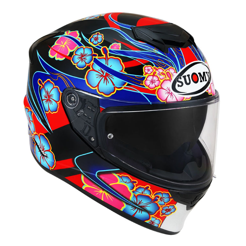 Suomy Stellar Flower Black Base Full Face Motorcycle Helmet (XS - 2XL)