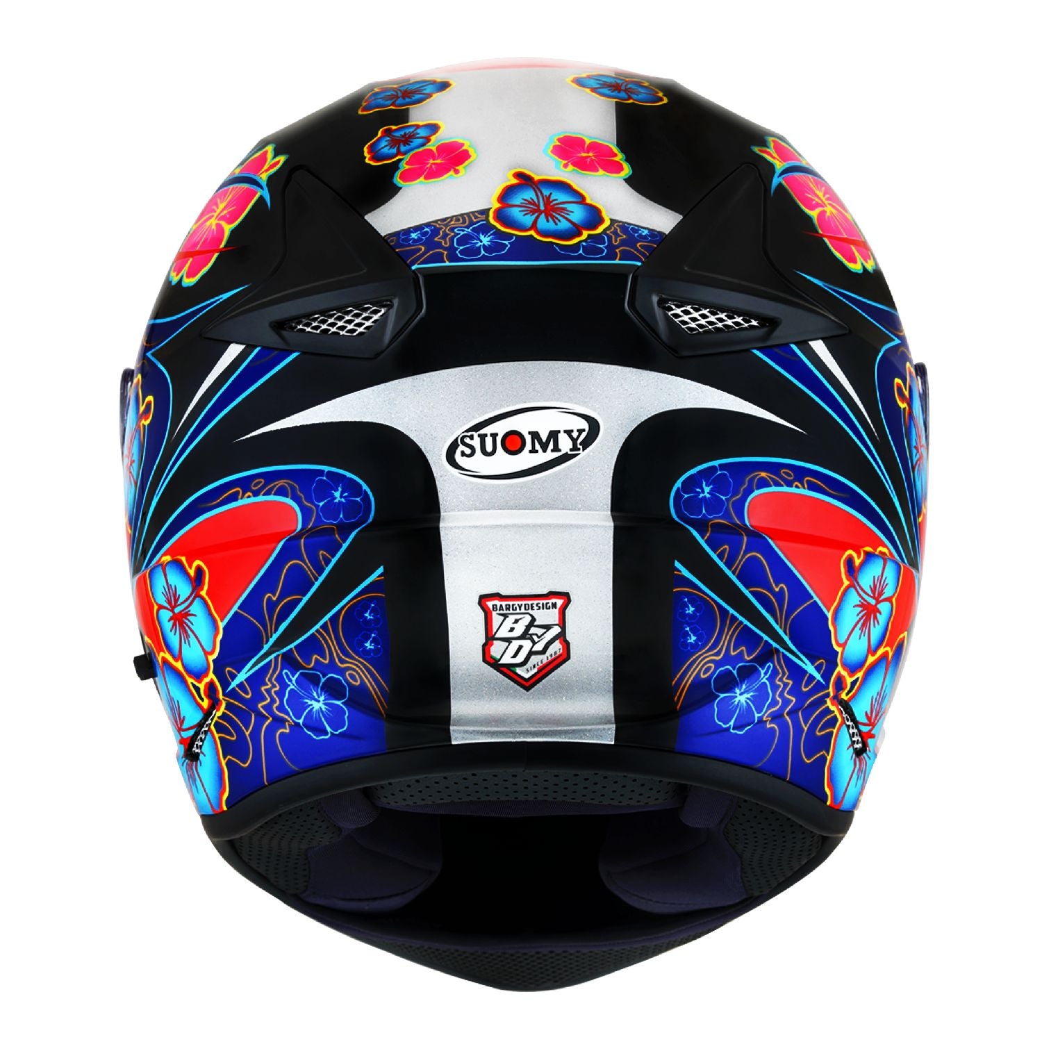 Suomy Stellar Flower Black Base Full Face Motorcycle Helmet (XS - 2XL)