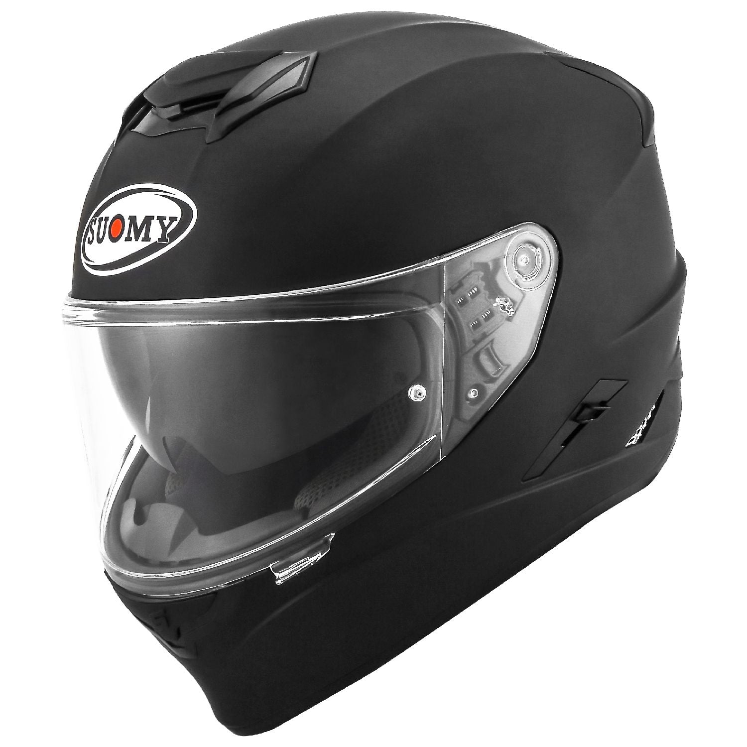 Suomy Stellar Plain Matte Black Full Face Motorcycle Helmet (XS - 2XL)