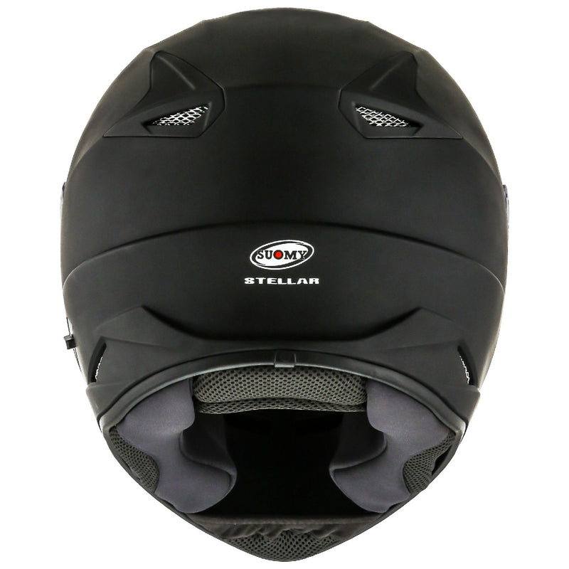 Suomy Stellar Plain Matte Black Full Face Motorcycle Helmet (XS - 2XL)