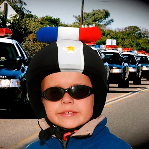 Coolcasc Police LED Helmet cover