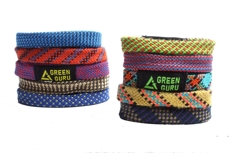 Green Guru Upcycled Materials Climbing Rope Bracelet (Three Sizes)