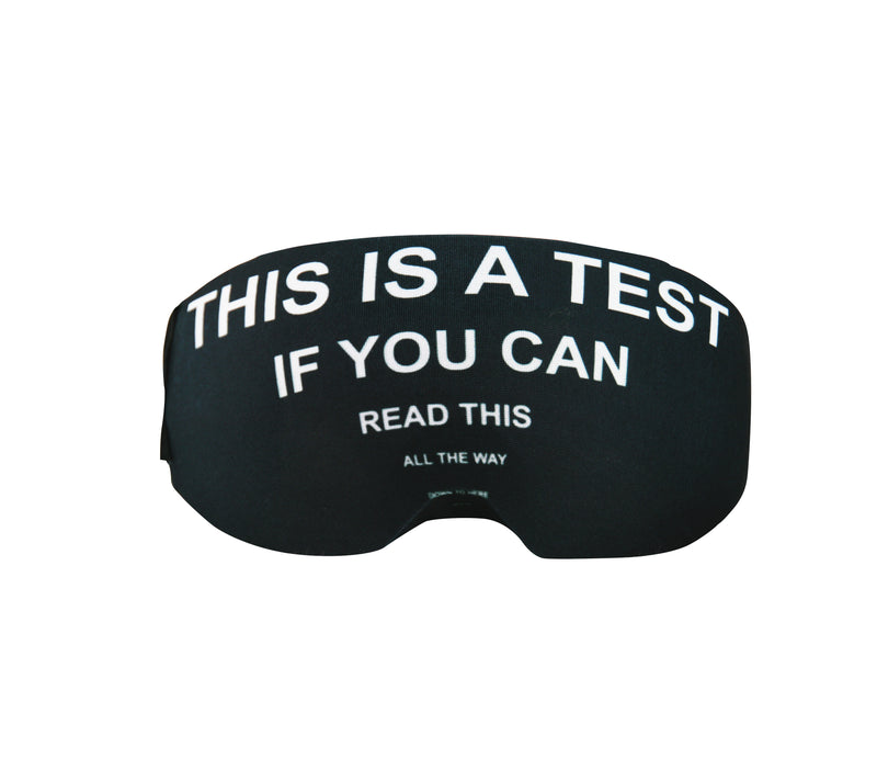 Coolcasc Coolmasc This Is a Test Goggle Cover
