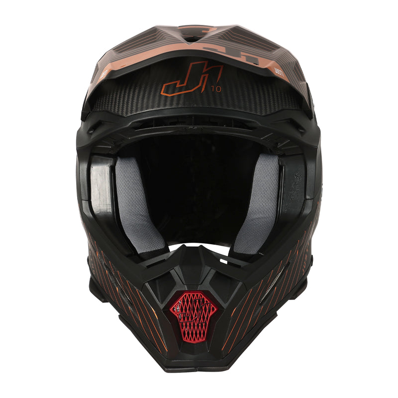 Just1 J22 10th Anniversary Bronze White Carbon Fiber Helmet