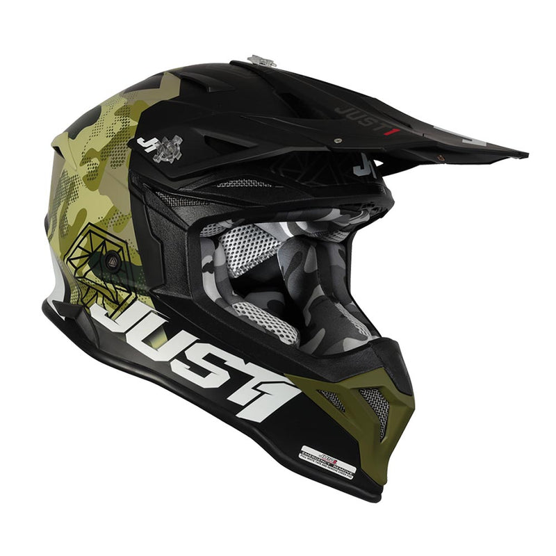 Just1 J39 Kinetic Camo ABS MX Off Road Motorcycle Helmet (Four Colors) (XS-XXL)
