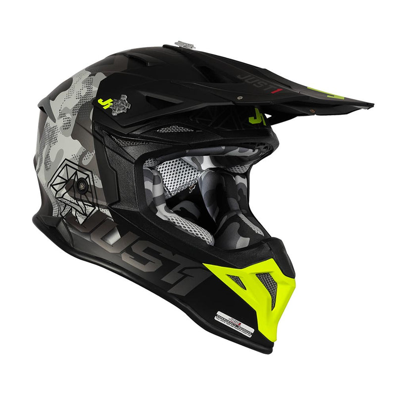 Just1 J39 Kinetic Camo ABS MX Off Road Motorcycle Helmet (Four Colors) (XS-XXL)