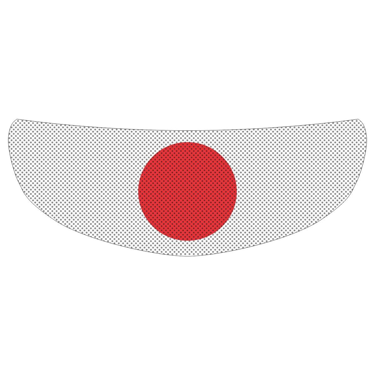 Japanese Japan Flag Motorcycle Helmet Shield Sticker