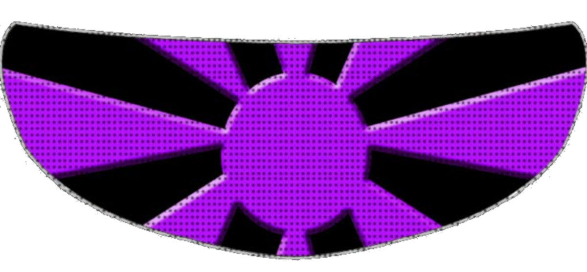 Skullskins Purple Kamikaze Motorcycle Helmet Shield Sticker